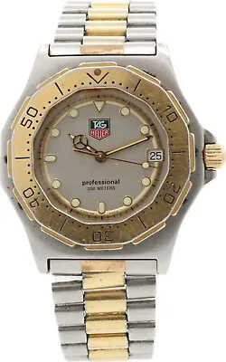Vintage 38mm Tag Heuer 934.206 Professional Men's Quartz Wristwatch Swiss Steel • $240