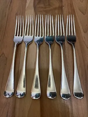 Set Of 6 Daniel & Arter 17.5cm Electro Plated Old English Pattern Dessert Forks • £15