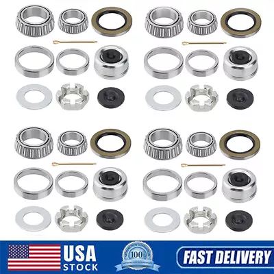 4 Sets Trailer Hub Wheel Bearing Replace Kit 25580 14125A Fit 5200-7000lbs Axles • $73.99
