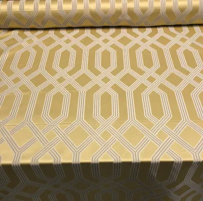 P Kaufmann Theorem Sunglow Gold Latticework Fabric By The Yard • $14.95