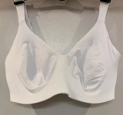 New Ex M&S Flexifit Non Padded Underwired Minimiser Full Cup Bra White C-H • £13.99