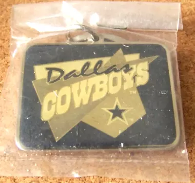 Dallas Cowboys Key Ring 1994 Silver Tone NFL Keychain  Light Yellowing M&d • $15