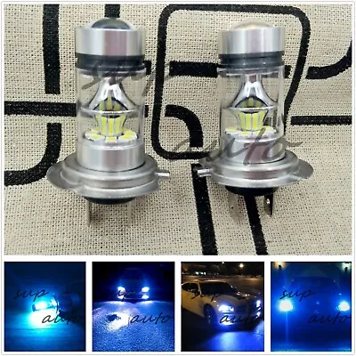 New 2x Super Bright H7 8000K ICE BLUE 55W LED Conversion Bulb Kit Fog Light • $15.99