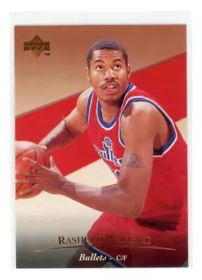 1995-96 Upper Deck - Rasheed Wallace - Rookie RC #134 Washington Bullets • $1.99