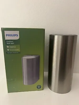 Philips Nightingale Outdoor Up Down LED Wall Lantern Stainless Steel • £10