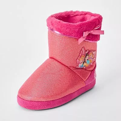 NWT Disney Princess Licensed Girls Belle Fleece Slippers Home Boots Size 6  • $29.95