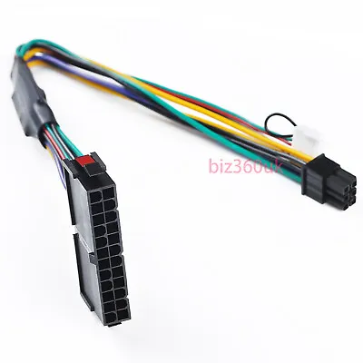 £7.75 • Buy 24-Pin To 6-Pin Power Supply Adapter Cable For HP Elite 8100 8200 8300 800G G2