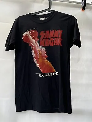 Vintage 1982 Sammy Hagar World Tour T Shirt  Medium Rare Rock Metal Van Halen • £142.49