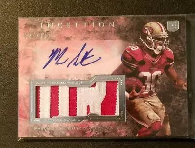 Marcus Lattinmore Rookie 2013 Topps Inception Auto Jersey Logo Patch /345 49ers • $50