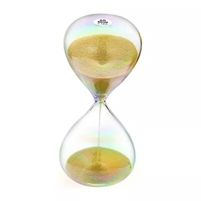 Hourglass 60 Minute Sand Timer With 7 Colored Glass & Sand 60 Minute Gold • $16.82