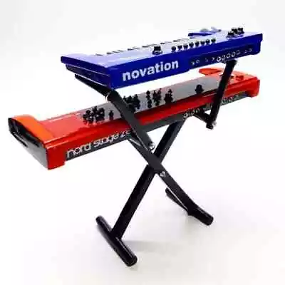 Miniature Keyboard Piano Red Blue Instrument Band Musical Display Special Gift • $32.90