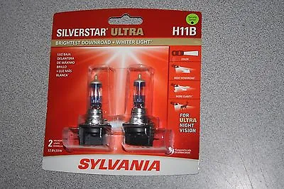 Sylvania Silverstar ULTRA H11B Pair Set High Performance Headlight 2 Bulbs NEW • $29.99