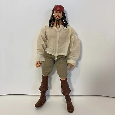 Vintage Captain Jack Sparrow Figure Pirates Of The Caribbean Disney Zizzle 12'' • $14.58