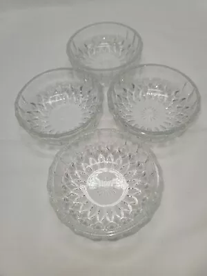 $57.99 • Buy Set Of 4 Vintage 4.5  Val St. Lambert Crystal Bowls Signed