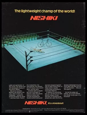 1977 Nishiki-Vintage ORIGINAL Bike/Bicycle Print Ad/mini Poster-1970's -3 • $9.95