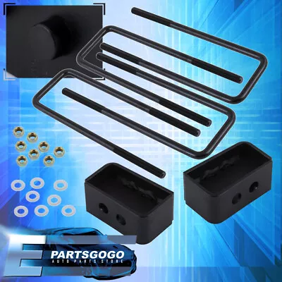 For 04-20 Ford F150 4WD 2WD Black Rear 3  Spacer Blocks Lift Leveling Kit Set • $36.99