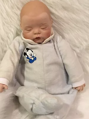 Baby Doll Wearing Mickey Mouse Sleeper Yolanda Bello Ashton Drake • $20.30