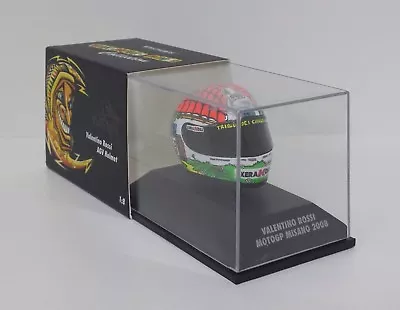 MINICHAMPS Valentino Rossi Model Diecast Helmet AGV 1/8 M1 Motogp Misano 2008 • £40.57