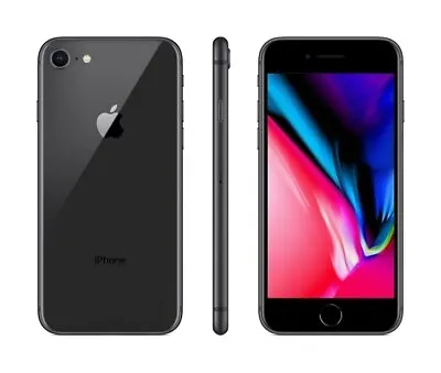 Apple IPhone 8 64GB Space Gray IOS 16.5.1 Battery Life  Service  74% AT&T Only • $59.99