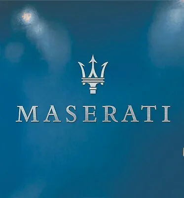 Maserati Garage Sign Brushed Aluminum Lettering 6 Feet Wide • $168.76