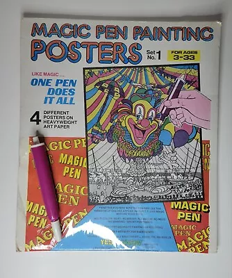 Vintage Magic Pen Painting Posters Invisible Ink Book Lee Publications • $11.99