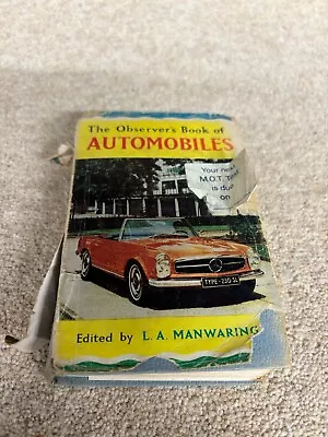 The Observer's Book Of Automobiles (L A Manwaring - 1965) (ID:95195) • £12