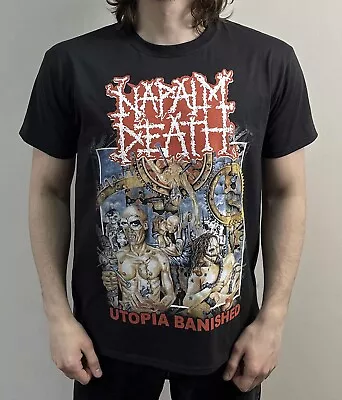 Napalm Death - Utopia Banished (FOTL) T-Shirt Black Carcass Morbid Angel • $20.88