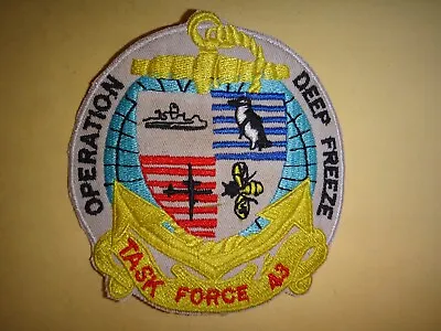 OPERATION DEEP FREEZE US Navy Task Force 43 In ANTARCTICA Patch • $12.99