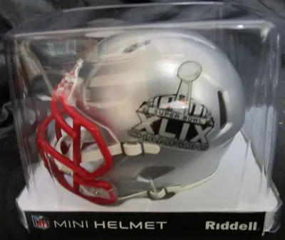 New England Patriots Super Bowl Xlix Champs Riddell Speed Mini Helmet New In Box • $49.95