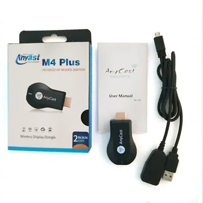 M4 Plus TV Stick WiFi Display Receiver DLNA Miracast Airplay Mirror Screen WMV Q • $22.11