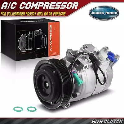 A/C Compressor W/ Clutch For Audi A4 A6 A8 Quattro Porsche 911 Volkswagen Passat • $136.99