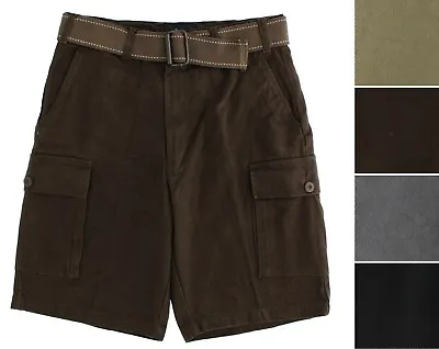 $24.99 • Buy Wrangler Riggs Workwear Cargo Shorts Men's 6-Pocket Canvas Belted Denim Twill