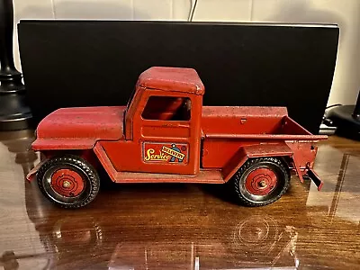 Vintage Marx Toys Pressed Steel Willys Jeep Delivery Service Truck  13  Long • $98