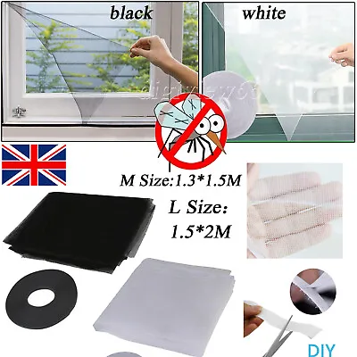 For Window Insect Screen Mesh Net Fly Bug Mosquito Moth Door Netting Net Cover • £3.59