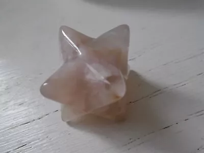 £10 • Buy Sakura Cherry Blossom Agate Merkaba, 20 Mm (1)