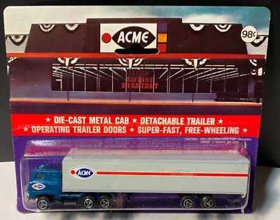 ACME Markets Semi Tractor Trailer Truck  Diecast Made Hong Kong NOS RARE • $19.98