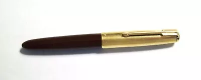 Vintage Parker 51 Burgundy Vacumatic Fountain Pen With 14K G.F Cap & 14K Nib • $69.99