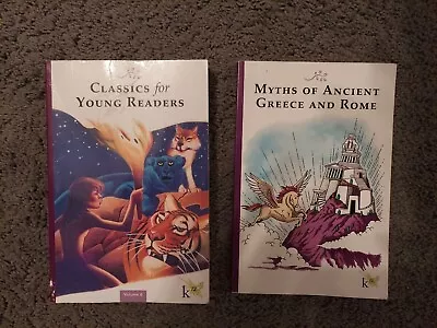 Lot Of 2 K12 Books Myths Of Ancient Greece And Rome Classics For Young Readers   • $5.50