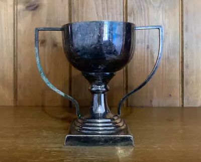 NOT ENGRAVED Vintage Silver Plate Trophy Loving Cup Trophies Trophy • $37.32