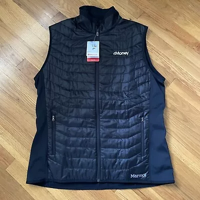 Marmot Black Variant Vest Company Logo Full Zip Men’s 2XL NWT • $49.99