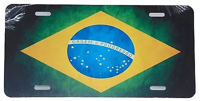 Brazil National Flag License Plate 6 X 12 Inches New Aluminum Made In USA • $14.39