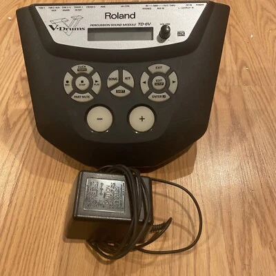 $219.95 • Buy Roland TD-6V V-Drum Sound Module With Original Roland Power Supply