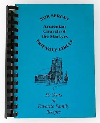 VTG Armenian Church Of The Martyrs Cookbook Worcester MA Favorite Family Recipes • $49.99