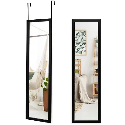 Full Length Over The Door Mirror With Hanging Hooks For Bedroom • £46.53