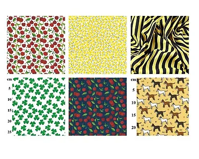 £4.49 • Buy Polycotton Dress Making Fabric X 110cm - Sewing Craft Home Accessory Fabric