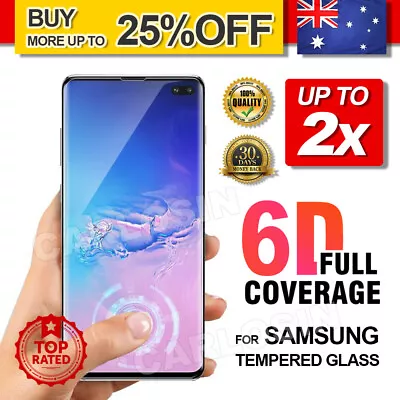 Upto 2x For Samsung Galaxy S10 5G Plus Note 10 9 Tempered Glass Screen Protector • $3.95