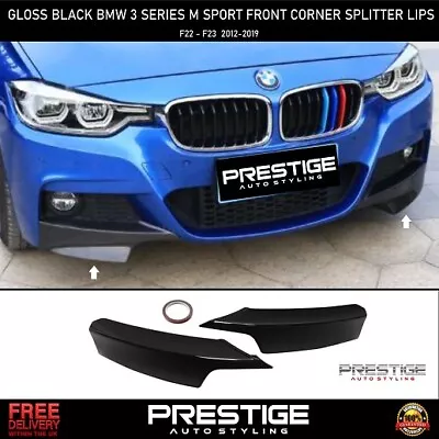 £39.99 • Buy For Bmw 3 Series F30 F31 M Performance Bumper Splitter Lip Gloss Black Ends 