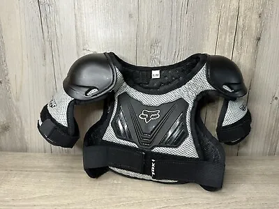 $24.50 • Buy Fox Racing Pee Wee Titan Roost Deflector Youth S/M  Silver Chest Guard Motocross