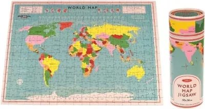 Jigsaw Puzzle In A Tube 300 Piece - World Map - New Other - J245z • £12.62