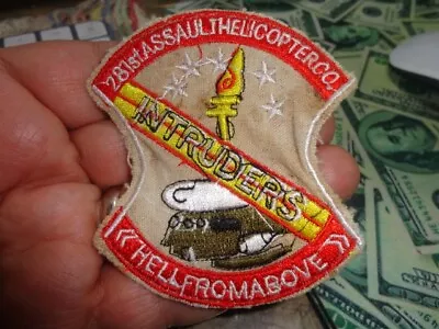 Made In Vietnam 281st Assault Helicopter Co. Intruders Hell From Above Patch • $10